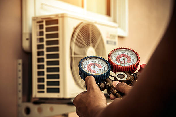 Professional Ductwork Repair technician working in Bronxville, NY